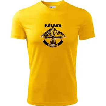 Pánské tričko Pálava křížem krážem - Pánské triko Fantasy sportovní (dresovina) - 2XL ( Žlutá )
