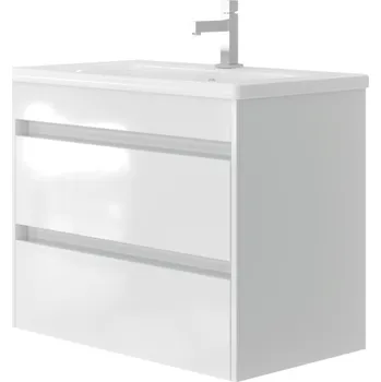 Koupelnový nábytek Lavedo Luton II. 80 White koupelnová skříňka s umyvadlem