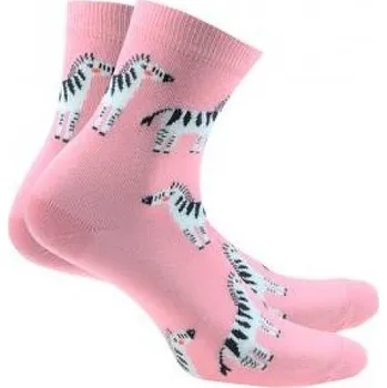 Dámské ponožky Wola ponožky dámské W84 - vzor 243 - zebra, 36-38