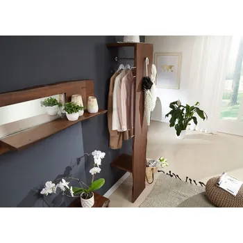 Předsíňová stěna WOODLAND Vešák 36x200 cm, tmavě hnědá, akácie