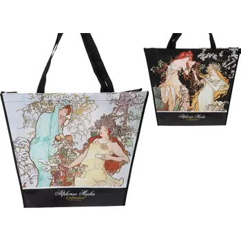 Carmani® Carmani - Nákupní taška A. Mucha, čtyři roční období - 46*11*38 cm