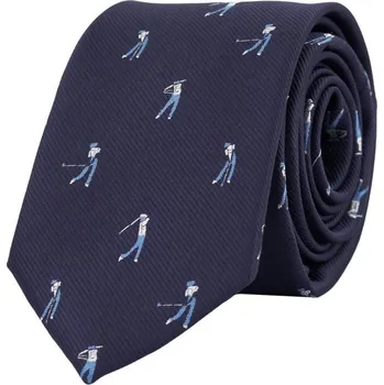 Kravata Bubibubi Tmavomodrá kravata golf