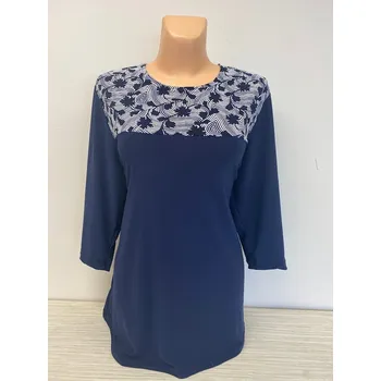 Dámská tunika Halenka LENINKA, Barva Modrá, Velikost XXXL 54, Materiál 98% Polyester 2% Lycra