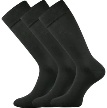 Pánské ponožky Společenské ponožky 3 kusy v balení Lonka Diplomat tmavě šedá Velikost: 39-42