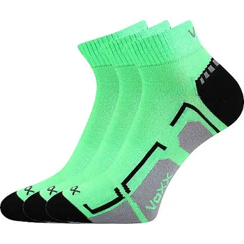 Pánské ponožky Spotovní ponožky 3 kusy v balení VoXX Flash zelené Velikost: 35-38