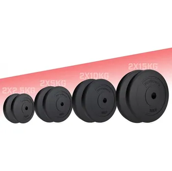 Physionics Sada zátěžových desek 2 x 10 kg, 31 mm