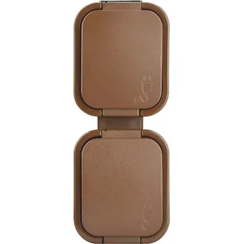 Elektrická zásuvka Dvojzásuvka E2 5004082161770 IP54 hnědá