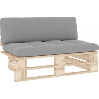 Zahradní pohovka vidaXL Zahradní středová pohovka z palet borovice/šedá