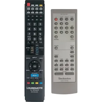 Dálkový ovladač TECHNICS RAK-HDA10WH + ovládání TV (mini TV) - dálkový ovladač duplikát