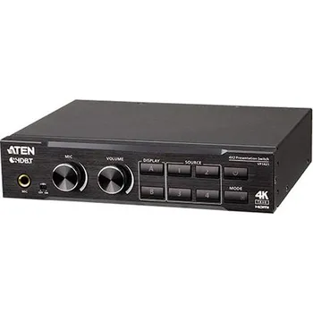 Aten Maticový prezentační přepínač 4x2, scaler, DSP, HDBaseT (VP1421) - 14.01.7129