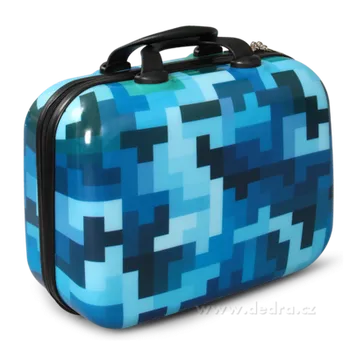 Kufr příruční menší blue tetris 32 x 14 x 24 cm