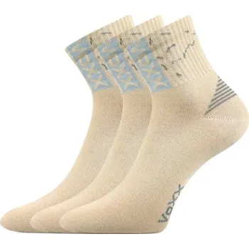 Sportovní Ponožky 3 kusy v balení VoXX Codex béžová Velikost: 39-42