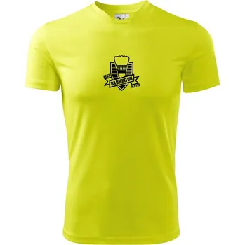 Pánské tričko Best badminton player - Pánské triko Fantasy sportovní (dresovina) - M ( Neonově žlutá )