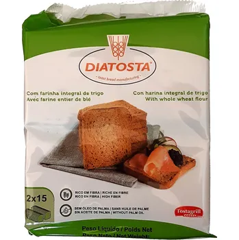 Trvanlivě pečivo Diatosta Tostagrill celozrnné pšeničné suchary 225 g