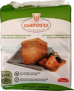 Trvanlivě pečivo Diatosta Tostagrill celozrnné pšeničné suchary 225 g