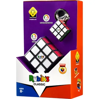 Hlavolam TM Toys Rubik's Classic Rubikova kostka 3x3x3 + přívěšek