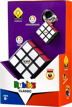 Hlavolam TM Toys Rubik's Classic Rubikova kostka 3x3x3 + přívěšek
