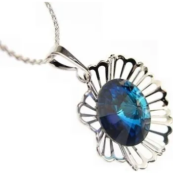 Náhrdelník Náhrdelník rivoli Swarovski zdobený Rhodium