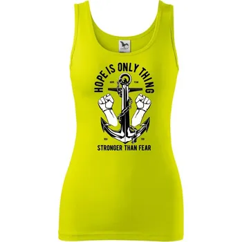 Dámské tričko Hope Is Only Thing - Dámské tílko - M ( Limetková )