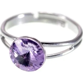 Prsten Dámský prsten RIVOLI 8MM VIOLET SWAROVSKI
