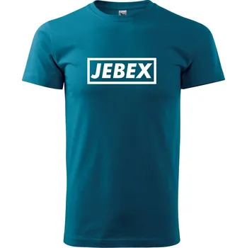 Pánské tričko Jebex - Klasické pánské triko vyšší gramáže - L ( Petrolejová )
