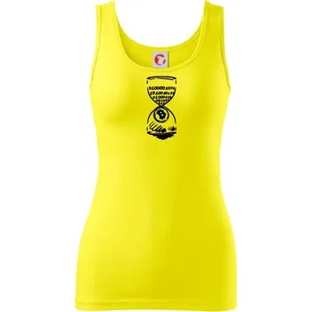 Dámské tričko Bitcoin přesýpací hodiny - Dámské tílko - 2XL ( Citrónová )