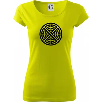 Keltský kruh - Dámské triko Pure - L ( Limetková )