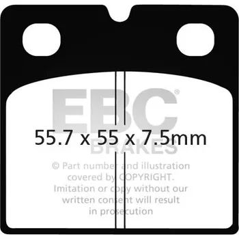 Brzdová destička Brzdové destičky EBC FA019HH
