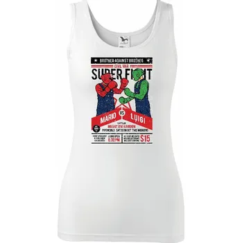 Dámské tričko Brother Against Brother - Dámské tílko - 2XL ( Bílá )