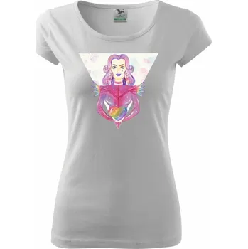 Dámské tričko Pride múza - Dámské triko Pure - XS ( Bílá )
