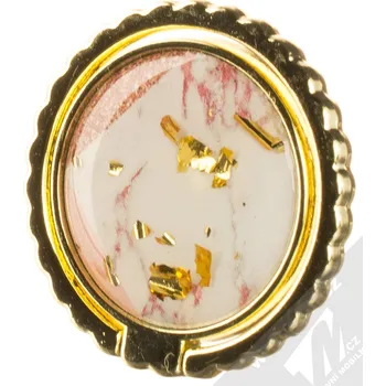 1Mcz Ring Mramor držák na prst bílý