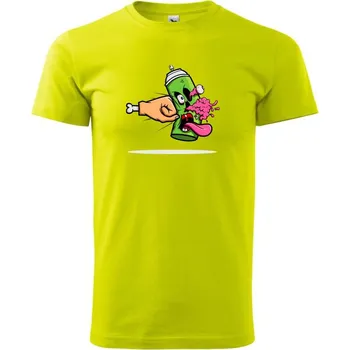 Pánské tričko Prázdný sprej - Klasické pánské triko vyšší gramáže - XS ( Limetková )