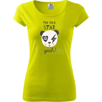 Rock star - yeah - Dámské triko Pure - S ( Limetková )