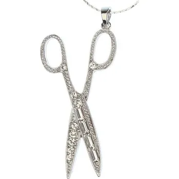 Náhrdelník Náhrdelník NŮŽKY VELKÉ Swarovski Rhodium