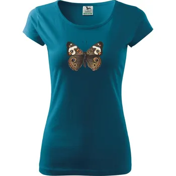 Dámské tričko Motýl motýle - Dámské triko Pure - XS ( Petrolejová )