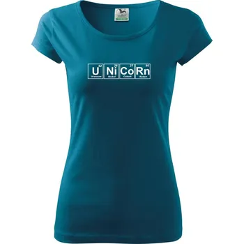 Dámské oblečení Unicorn tabulka - Dámské triko Pure - XL ( Petrolejová )