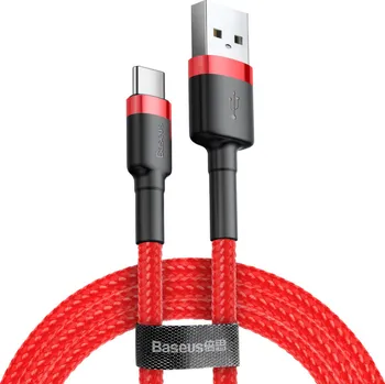 Datový kabel Baseus Cafule USB 2/USB-C 1 m červený