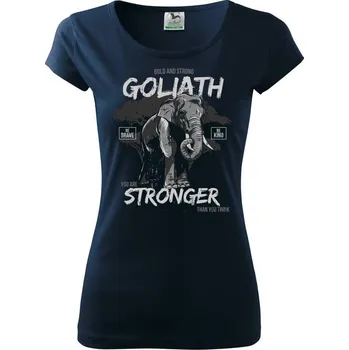 Dámské tričko Elephant goliath - Dámské triko Pure - S ( Námořní modrá (velmi tmavá - téměř černá) )