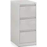 Rauman Kovová kartotéka A4 se 3 zásuvkami, 45,5 x 62 x 101,5 cm,cylindrický zámek - světle šedá + doprava ZDARMA
