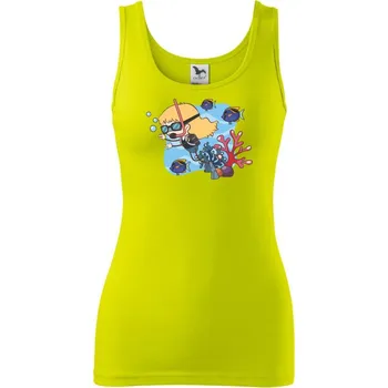 Potápka holka - Dámské tílko - M ( Limetková )