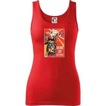 Dámské tričko Drink up bitches - Dámské tílko - S ( Červená )