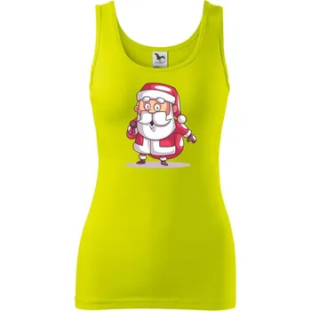 Dámské tričko Divící se santa - Dámské tílko - S ( Limetková )