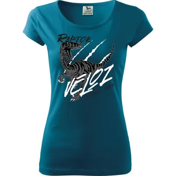 Dámské tričko Veloz terror - Dámské triko Pure - M ( Petrolejová )