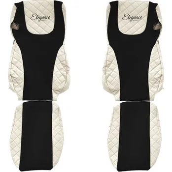 Kožené autopotahy DAF XF106, béžové