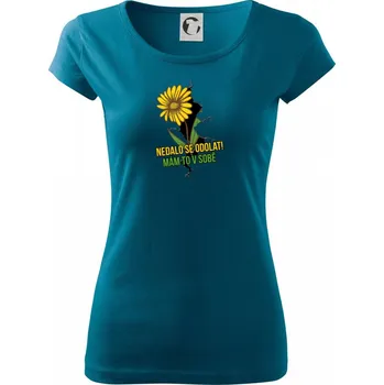 Dámské tričko Nedalo se odolat, mám to v sobě zahradnice - Dámské triko Pure - M ( Petrolejová )