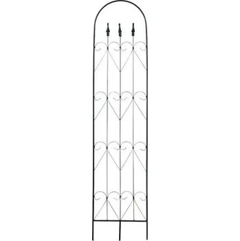 Stojan na květiny Mříž na popínavé rostliny Zora okrasná 34 x 150 cm černá