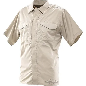 Pánská košile TRU-SPEC® Košile TRU-SPEC® 24-7 UNIFORM krátký rukáv rip-stop khaki
