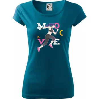 Dámské tričko Běhání - move - Dámské triko Pure - XS ( Petrolejová )