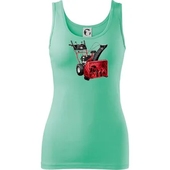 Dámské tričko Sněhová fréza - Dámské tílko - L ( Mátová )