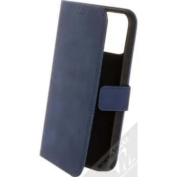 Pouzdro na mobilní telefon 1Mcz Velvet Book flipové pouzdro pro Apple iPhone 13 Pro Max tmavě modrá (dark blue)
